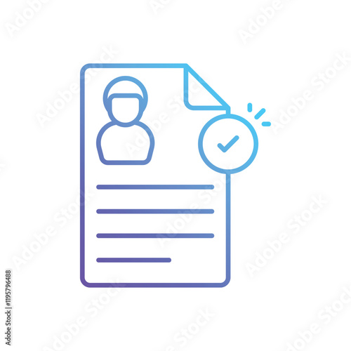 Applicant vector icon
