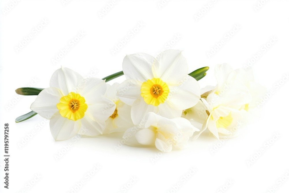 Obraz premium White Daffodils Close-up