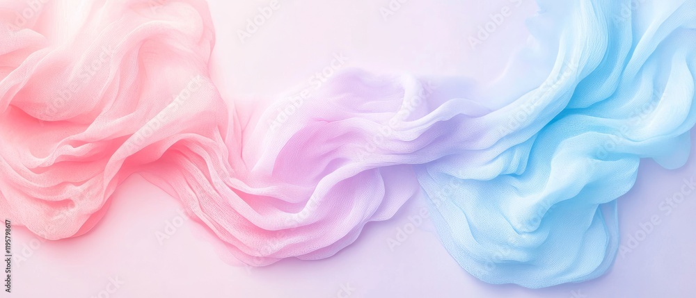 Obraz premium Soft pastel gradient banner template design with calming blend of colors and smooth texture