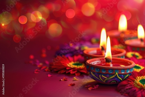 Celebrating Diwali with Clay Diya Lamps photo