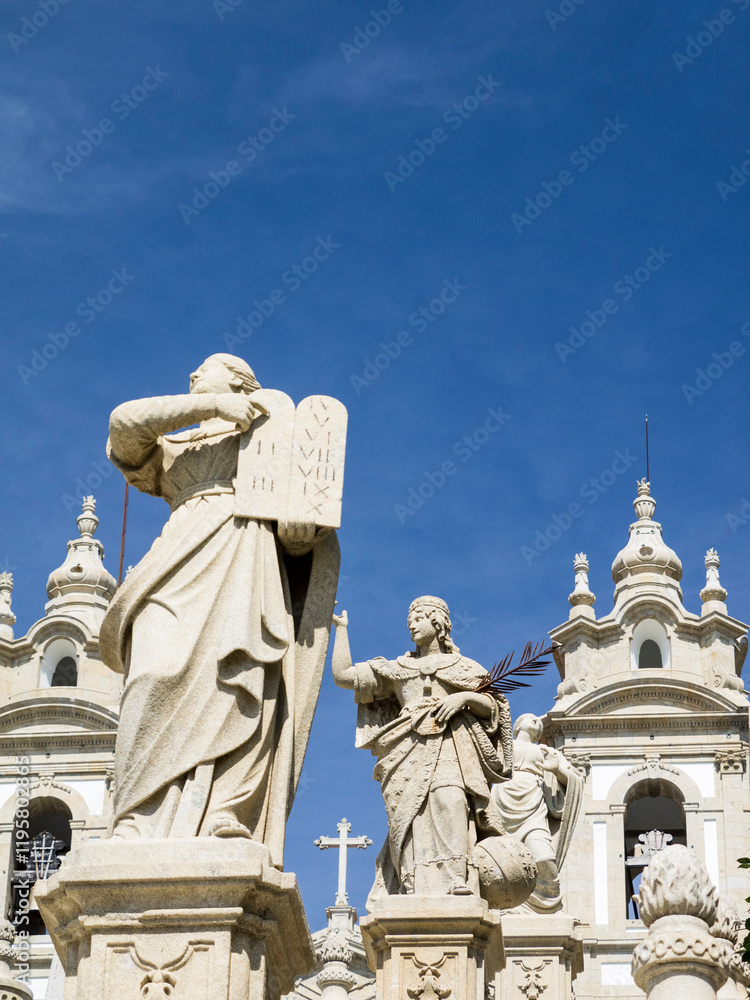 Statues at Sanctuary of Bom Jesus do Monte, a Portuguese Catholic shrine in Tenoes. Statues at Sanctuary of Bom Jesus do Monte, a Portuguese Catholic shrine in Tenoes.