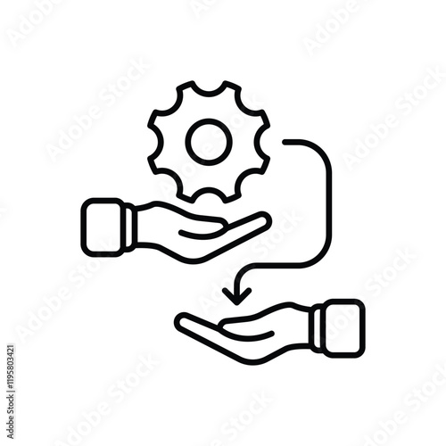 Transferring Skills vector icon