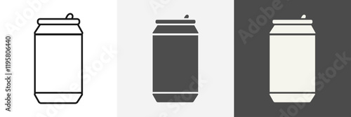 Can icon set vector art