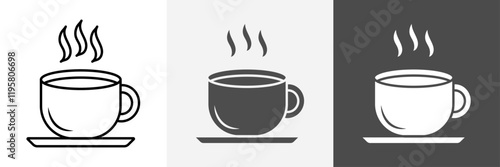 Coffee Cup Icon set vector art