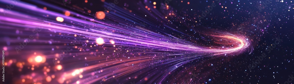 Fototapeta premium Glowing Fiber Optic Internet Cables