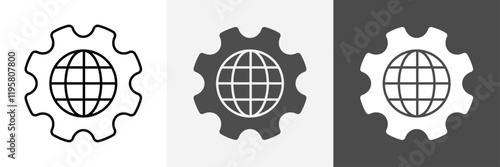 Global Icon set vector art