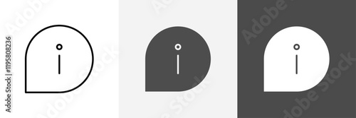 Information icon set vector art