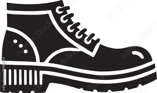 Shoe icon silhouette design in white background