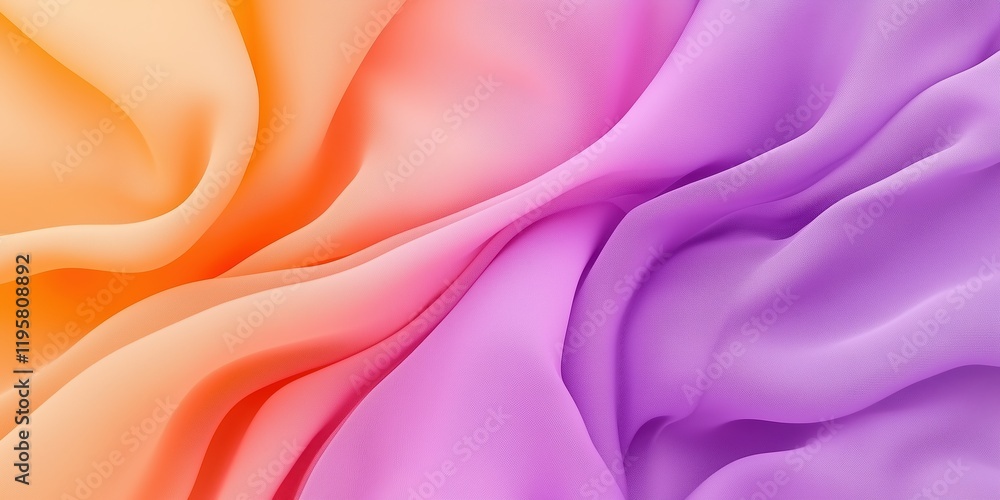 Fototapeta premium Abstract Pink and Purple Wavy Background, Gradient Colors, Soft Smooth Flowing Texture