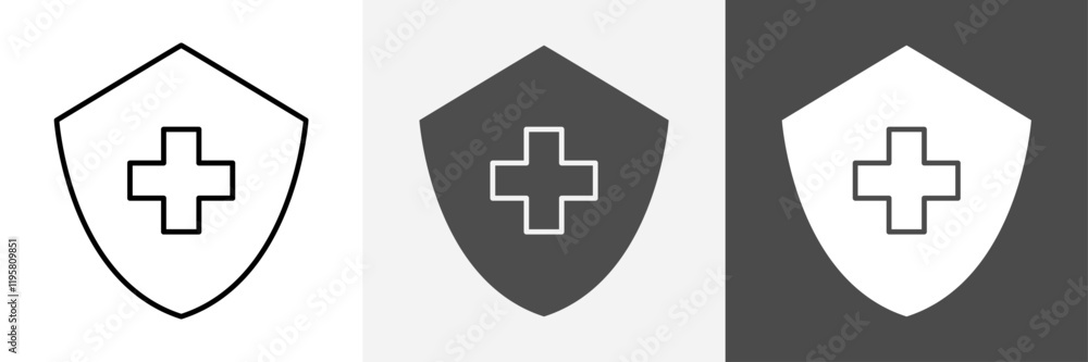 Fototapeta premium Safety icon set vector art