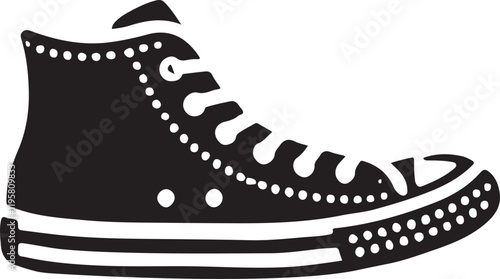 Shoe icon silhouette design in white background