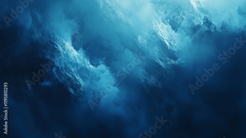 Abstract 3d object bakcground with blue color 3d rendering.