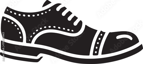 Shoe icon silhouette design in white background