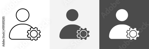 User management icon set vector art