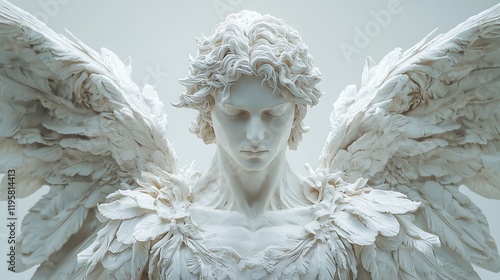 Exquisitely Detailed Hyperrealism of Battle Angel, Greek Statue Style, 戦闘天使の精巧なディテール、ギリシャ像スタイルのハイパーリアリズム.Generative AI