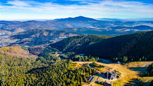 Obraz na płótnie schronisko hala miziowa tatry pilsko beski żywiecki w salonie