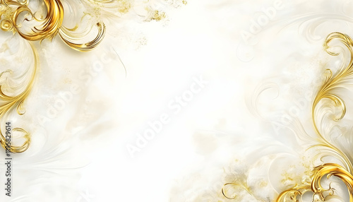 gold frame border royal swirl of vintage style for certificate, card, wedding, and menu. Illustration background 4