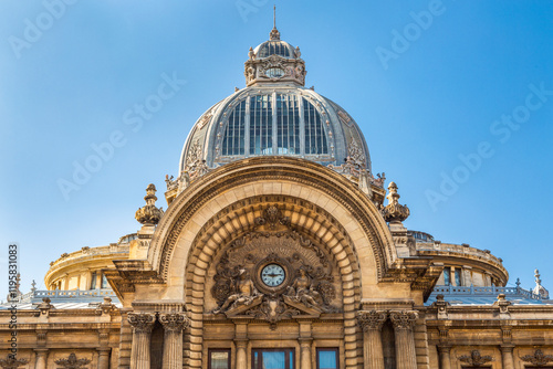 Romania, Bucharest. National Museum of Romanian History. Located Old town on Calea Victoriei. photo