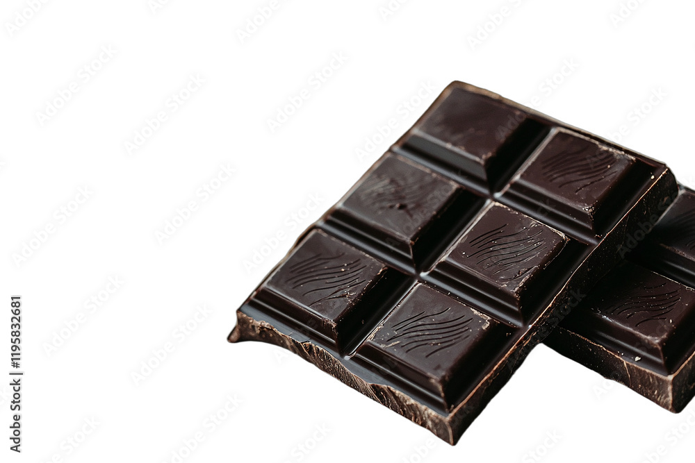 a bar of dark chocolate on a transparent background PNG image, PNG file, Generative art. a bar of dark chocolate on a transparent background PNG image, PNG file, Generative art.