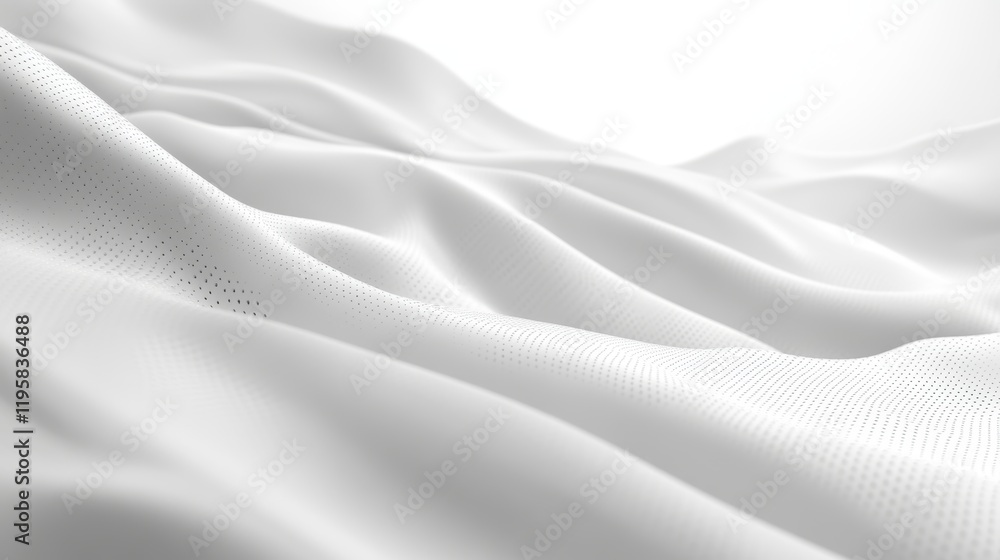Obraz premium Abstract white installation with a sphere rolling on curved lane with soft shadows, 3d rendering illustration