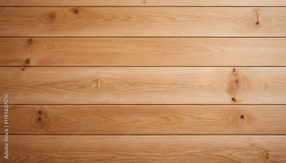Fototapeta premium Close-up view of light beige wooden planks.