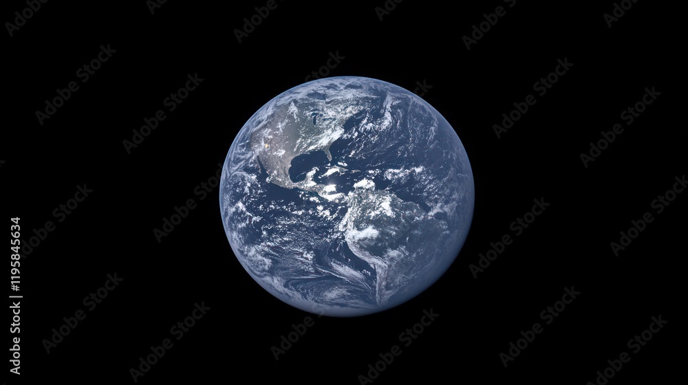 Earth viewed from space showing clouds and landmasses Earth viewed from space showing clouds and landmasses
