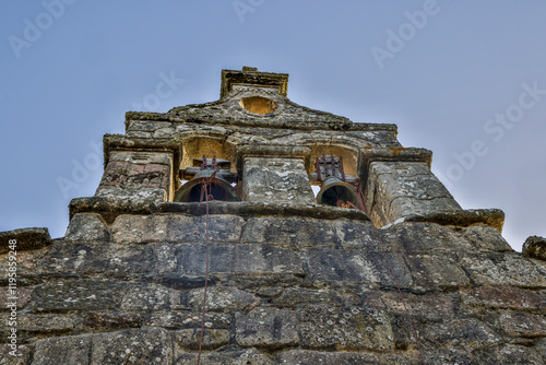 Spain, Galicia. Lameiros, small chapel of St. Mark, a saint who some believed...