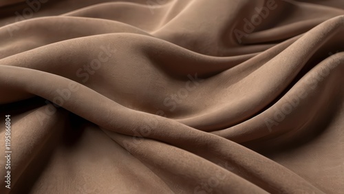 Elegant Draped Olive Satin Texture photo