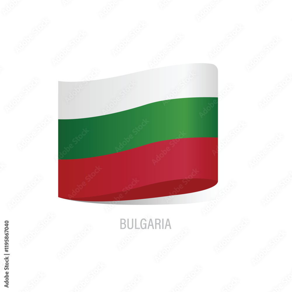 Flag Of Bulgaria Vector Design. Flag Of Bulgaria Vector Design.