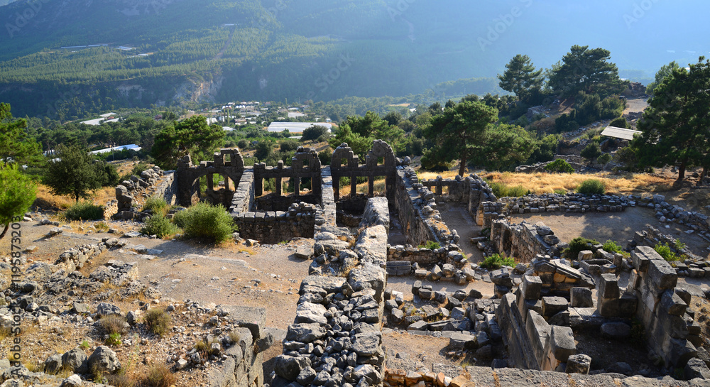 Fototapeta premium Arykanda Ancient City in Finike, Antalya, Turkey