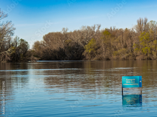 Koros flows into the Tisza in Csongrad town photo