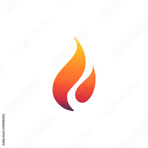 Stylized Flame Icon