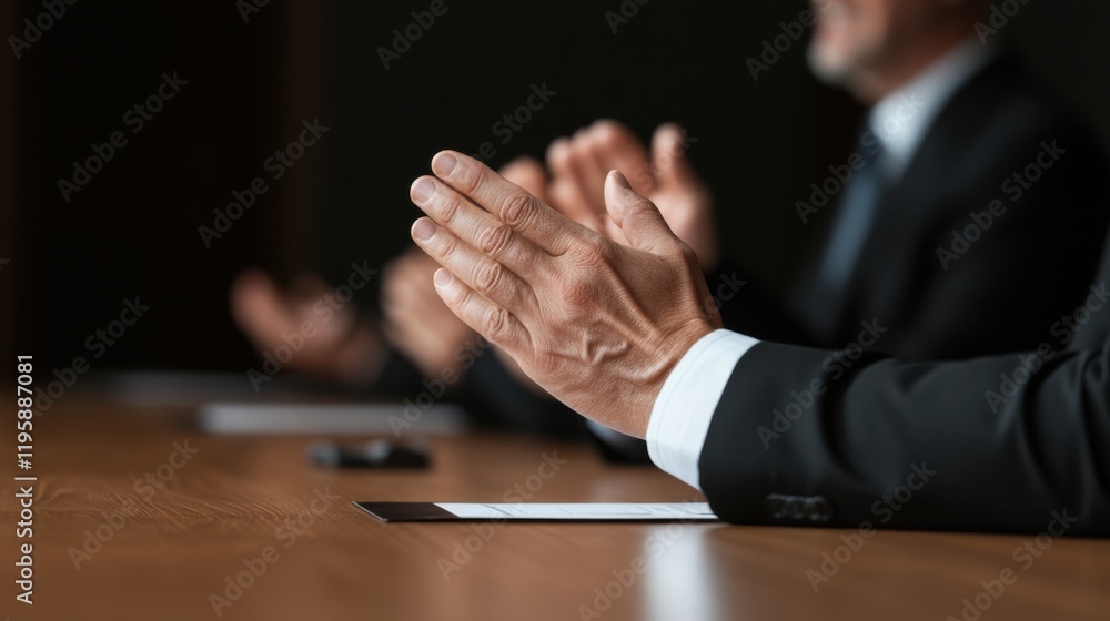 A close-up of hands clapping, suggesting a professional setting where team members or employees are applauding a successful achievement. A close-up of hands clapping, suggesting a professional setting where team members or employees are applauding a successful achievement.