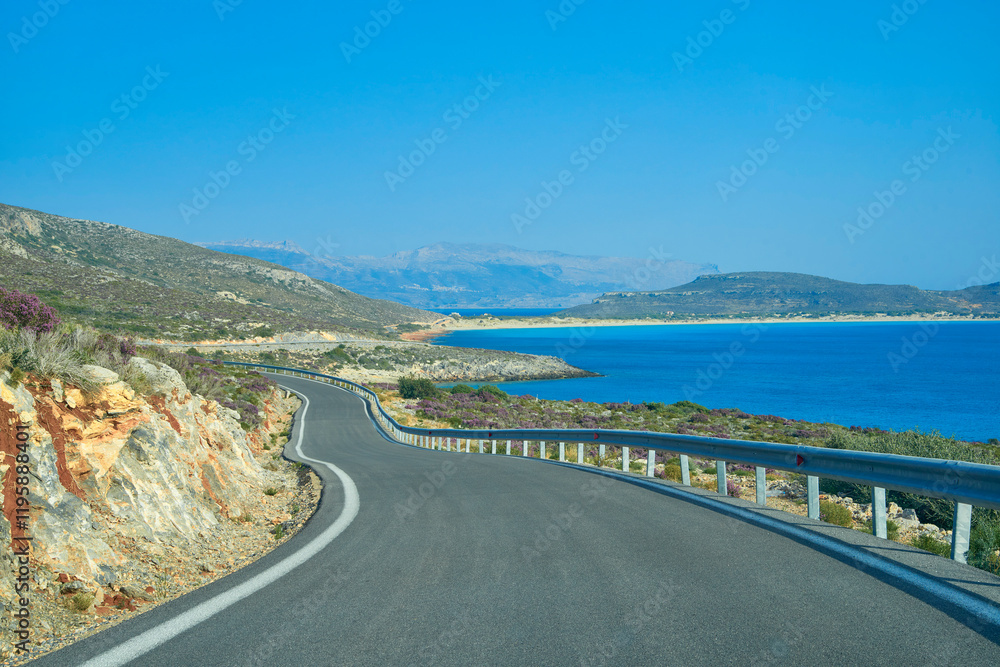 road to the sea in Elafonisos