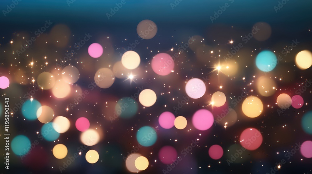 A colorful, blurry background with many small, bright, colorful circles A colorful, blurry background with many small, bright, colorful circles