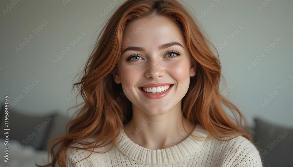a serene young woman with a delicate expression. smiling. a serene young woman with a delicate expression. smiling.
