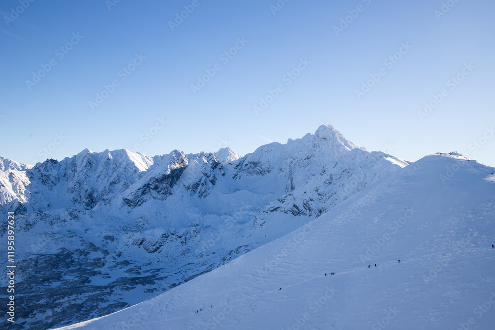 kasprowy Wierch and the surrounding area in winter, Tatra mountains, Poland kasprowy Wierch and the surrounding area in winter, Tatra mountains, Poland