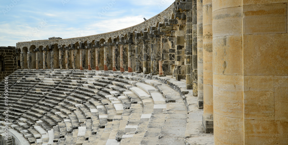 Fototapeta premium Aspendos Ancient City in Antalya, Turkey.