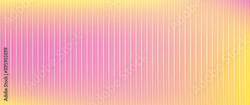 Obraz na płótnie Acrylic glass, colorful gradient behind ribbed plastic texture, modern background for product display, blurry scene with polycarbonate surface. Vector illustration. w salonie