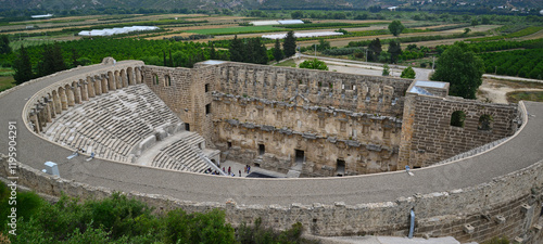 Aspendos Ancient City in Antalya, Turkey. photo