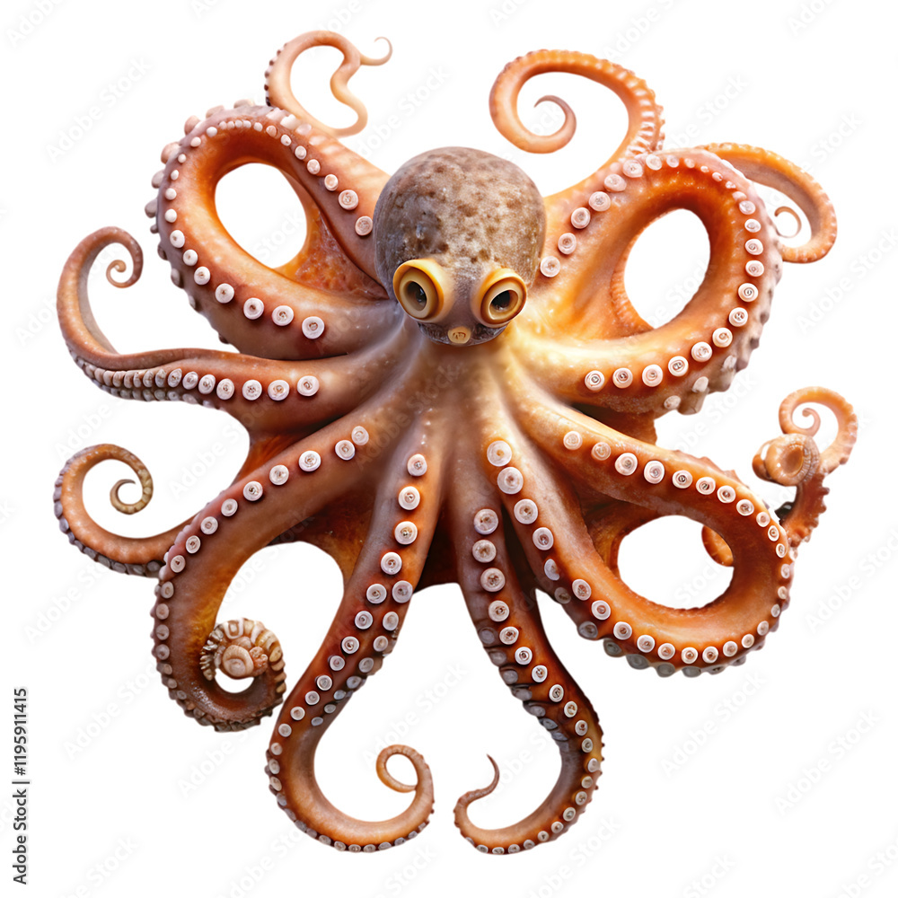 Obraz premium octopus isolated on white