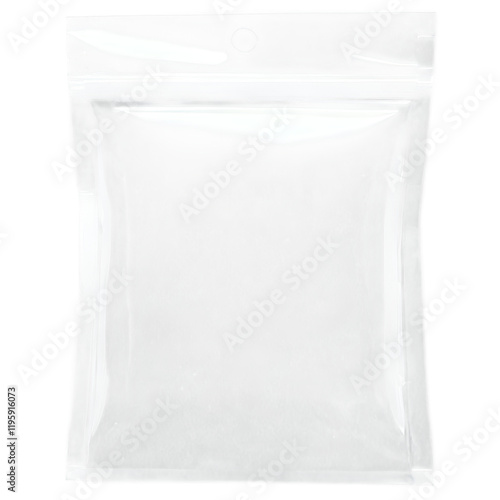 transparent Zip Lock Bag for Storage isolated on background

