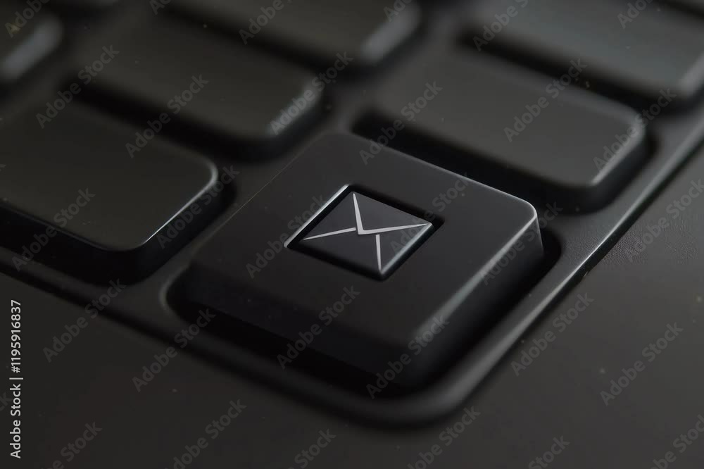 Mail symbol on a keyboard key. Professional photo, UHD accurate. Mail symbol on a keyboard key. Professional photo, UHD accurate.