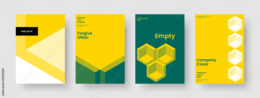 Fototapeta premium Abstract Brochure Layout. Creative Flyer Template. Modern Business Presentation Design. Poster. Book Cover. Report. Background. Banner. Notebook. Advertising. Magazine. Brand Identity. Leaflet