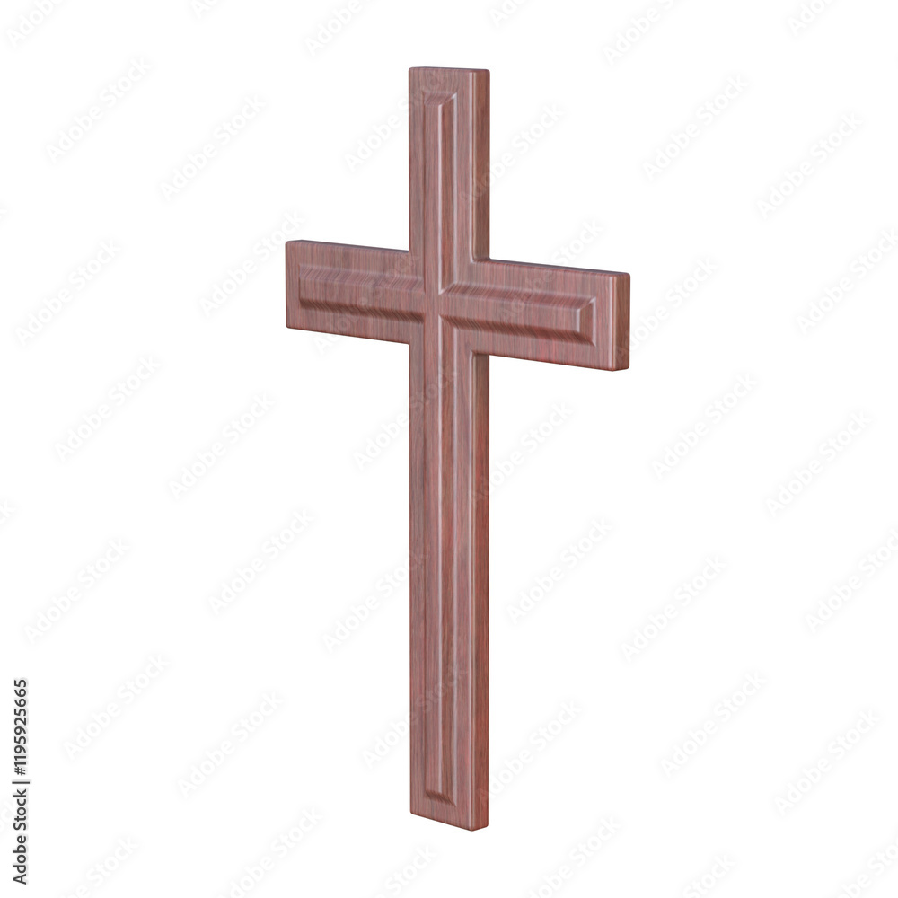 Crucifix isolated on white