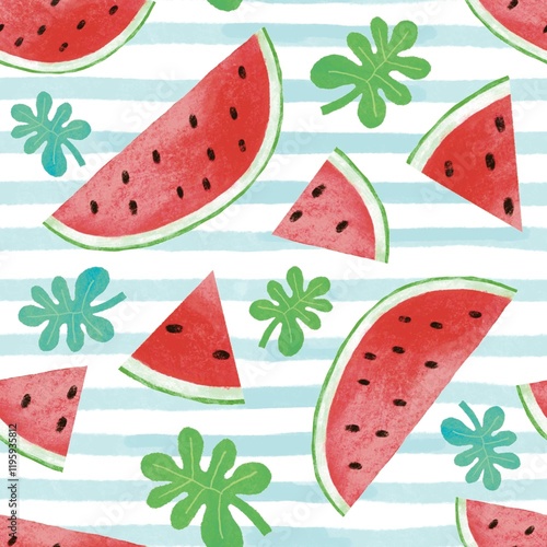 Wallpaper Mural watermelon seamless pattern Torontodigital.ca