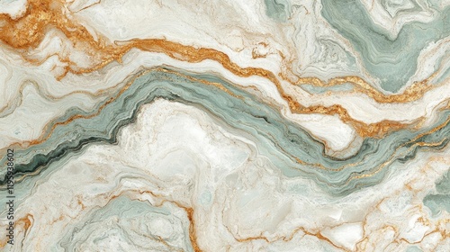 Wallpaper Mural Elegant Green and Gold Marble Texture Background Swirls Torontodigital.ca