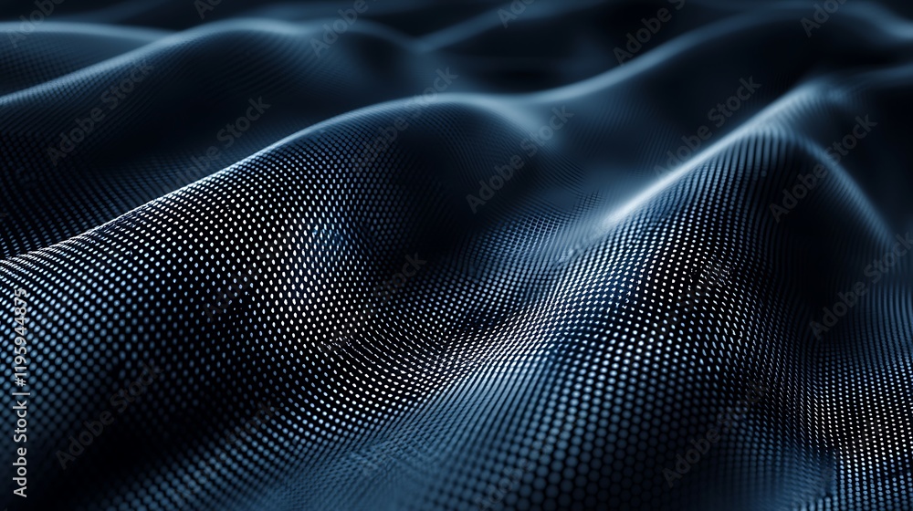 Abstract dark carbon fiber texture with a subtle grid-like pattern and soft light highlights on a blue background Abstract dark carbon fiber texture with a subtle grid-like pattern and soft light highlights on a blue background