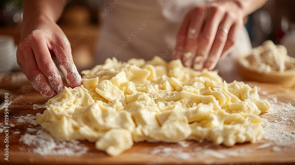 Female hands kneading dough on a wooden table with soft and smooth movements, showcasing the skill and care behind bread making, blurred background adds focus to the baking process
Female hands kneading dough on a wooden table with soft and smooth movements, showcasing the skill and care behind bread making, blurred background adds focus to the baking process