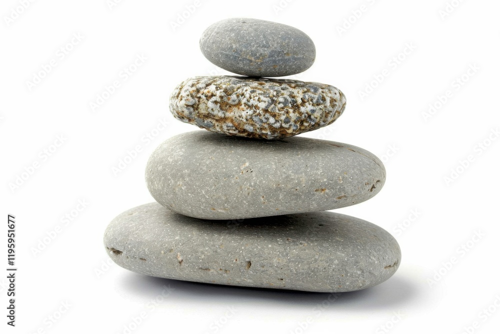 Tranquil scene with balanced stones and soft hues Tranquil scene with balanced stones and soft hues